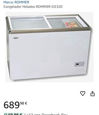 Congelador horizontal ROMMER nuevo