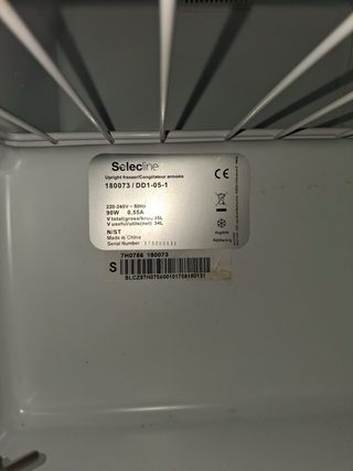 Congelador vertical Selecline