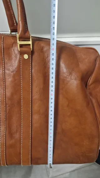 Bolsa de viaje de piel Olimpo marrón