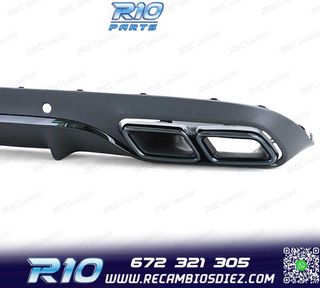 DIFUSOR MERCEDES CLASE C C205 COUPÉ 15-18 LOOK AMG PDC NEGR