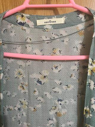 Kimono floral verde EseOese