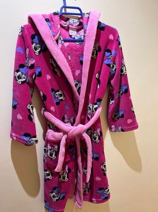 Bata infantil Minnie Mouse rosa y morada