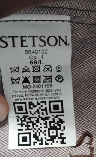 Gorra Stetson Brooklyn Lana Cachemira Negra 59/L