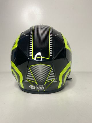 : Casco Motocross Negro y Amarillo