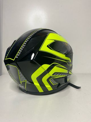 : Casco Motocross Negro y Amarillo