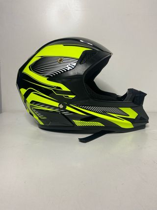 : Casco Motocross Negro y Amarillo