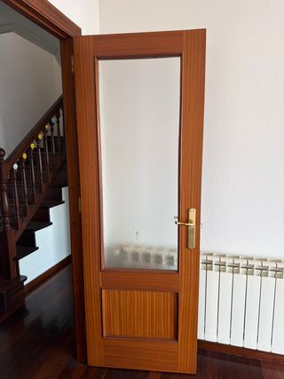 Puerta Sapelly con Cristal