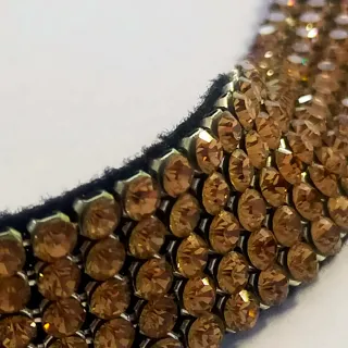 Collar Swarovski Dorado y Negro
