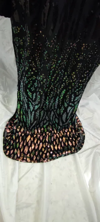 Vestido largo pedrería fiestas