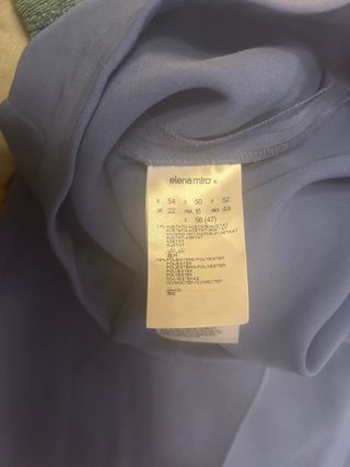 Pantalón Elena Miró Talla 54 Azul