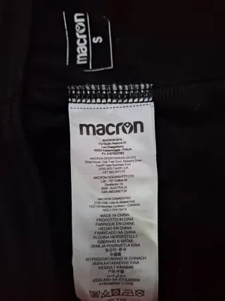Pantalón chándal negro Macron