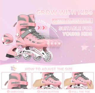 Patines en línea Ruedas LED para Niña