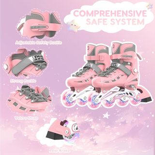 Patines en línea Ruedas LED para Niña