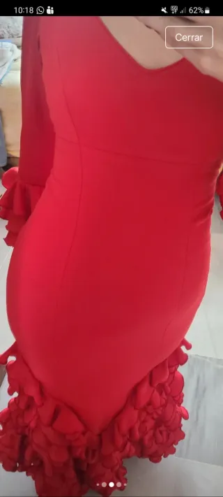 Traje de flamenca rojo
