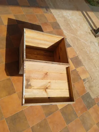 Cajón de madera rústico
