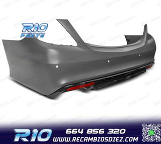 PARAGOLPES TRASERO MERCEDES W222 CLASE S 13-17 LOOK AMG S63