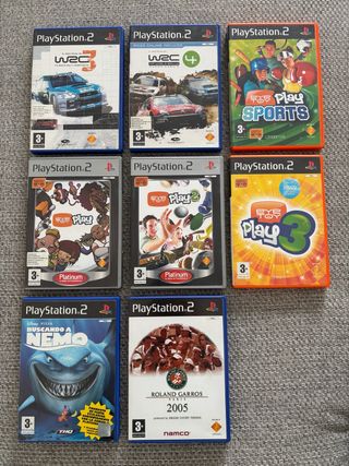 Lote 7 Juegos PS2: WRC 3, WRC 4, EyeToy Play Sport