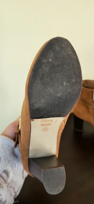 Botas Marrón Tacón Talla 38