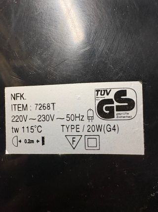 Lámpara de sobremesa NFK 7268T - Estilo Retro 80s
