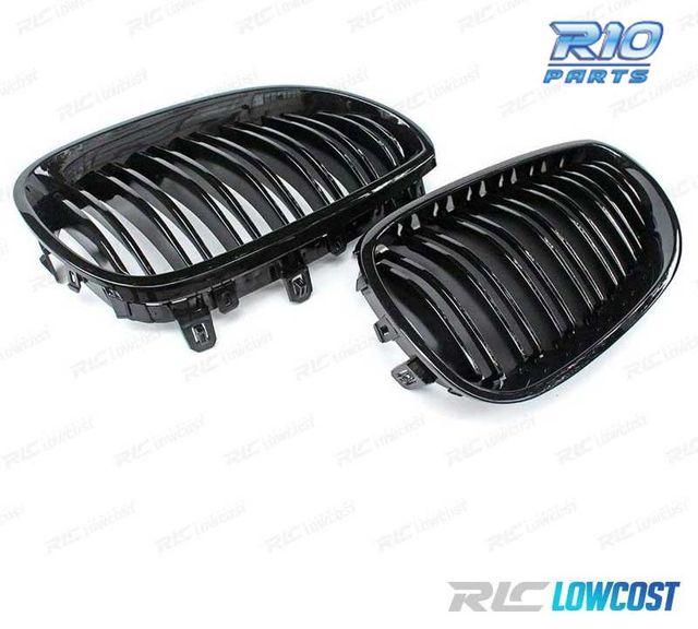 PARRILLA BMW E60 03-10 LOOK M5 NEGRO BRILLO
