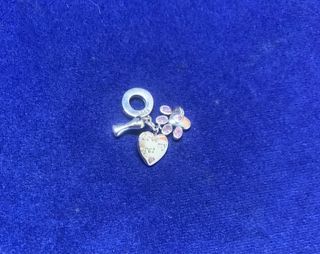 Charm Corazón Huella Perro pulsera Pandora collar