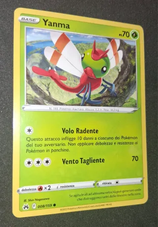 Lotto 7 Carte Pokémon - Yanma & Yanmega (NM)