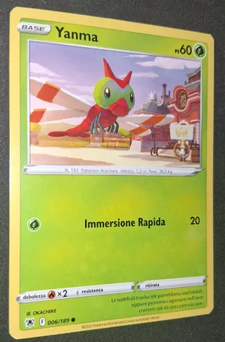 Lotto 7 Carte Pokémon - Yanma & Yanmega (NM)