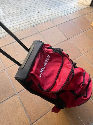 Bolsa de hockey patines roja