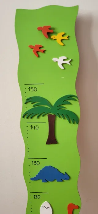 Medidor Altura Infantil Dinosaurios Verde