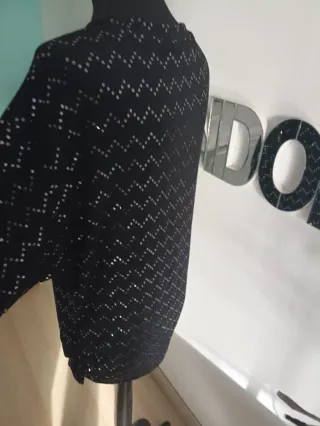 Jersey mujer lentejuelas cremallera