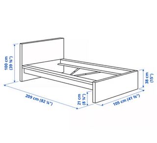 Cama completa con colchón alta calidad