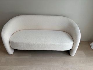 Sofá blanco borreguito