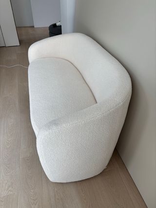 Sofá blanco borreguito