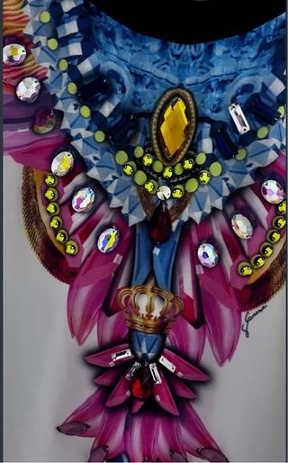 Blusa/Túnica Elegante Multicolor Talla Única