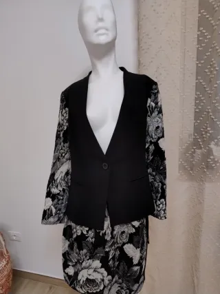 Tailleur Pinko nero e grigio