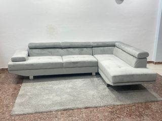 Sofá chaise longue gris - hacemos envíos!