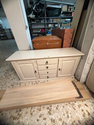 Mueble aparador blanco madera
