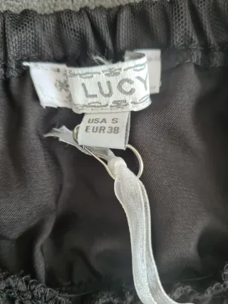 Vestido fiesta tul degradado negro/morado