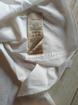 Camicia Burberry bianca uomo taglia XL