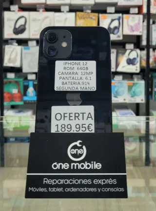 iPhone 12 64GB Batería 91%