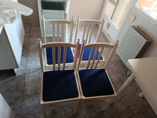 Mesa extensible cocina y 4 sillas