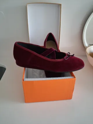 Bailarina Castañer 40 gran. burdeos prec rebajado