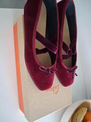 Bailarina Castañer 40 gran. burdeos prec rebajado