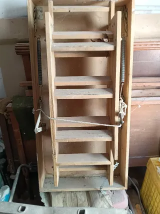 Escalera de buhardilla pleg able de madera
