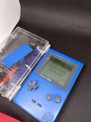 Nintendo Game Boy Pocket Azul + carcasa