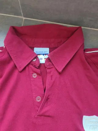 Polo Reebok Manga Larga Talla XL Rojo