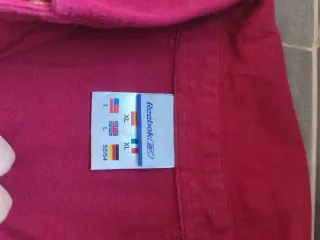 Polo Reebok Manga Larga Talla XL Rojo