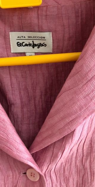 Traje falda y chaqueta rosa El Corte Inglés T42