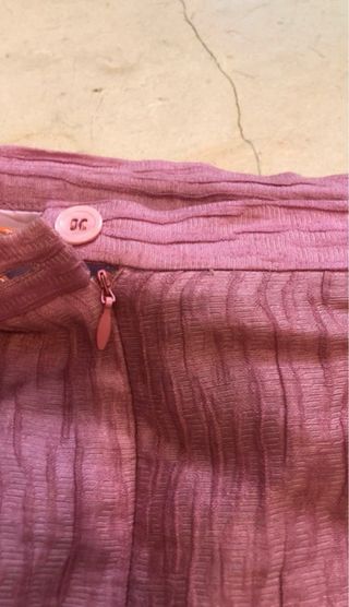Traje falda y chaqueta rosa El Corte Inglés T42