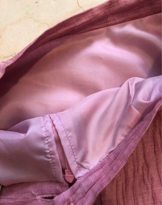 Traje falda y chaqueta rosa El Corte Inglés T42